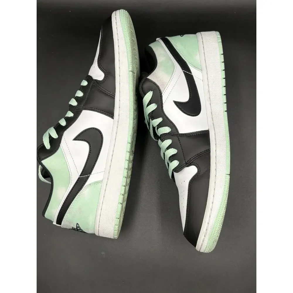 Nike Air Jordan 1 Low SE Zen Master Tie Dye Black White Mint DM1199-100 Size 12.